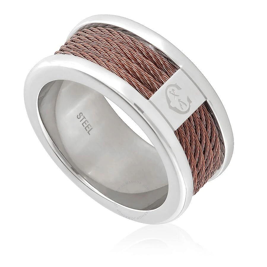 Charriol Forever Stainless Steel and Bronze PVD Cable Band Ring 1