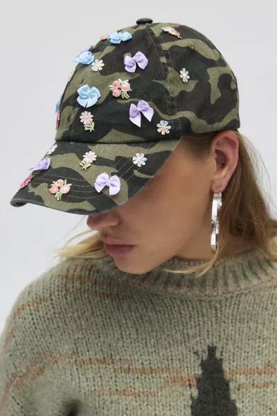 Urban Outfitters Camo Bow Baseball Hat