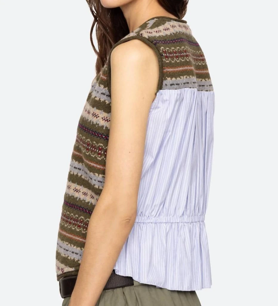 Sea Sea - Ciara Fair Isle Knit Combo Vest 2