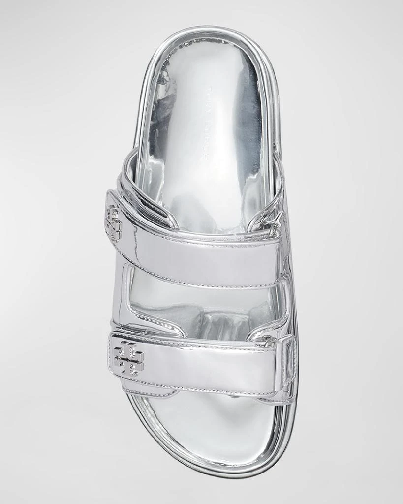 Tory Burch Kira Metallic Dual-Band Mule Sandals 4
