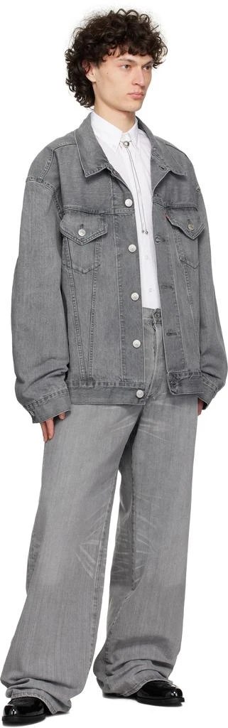 Junya Watanabe Gray Levi's Edition Garment Treated W Name Jeans 4