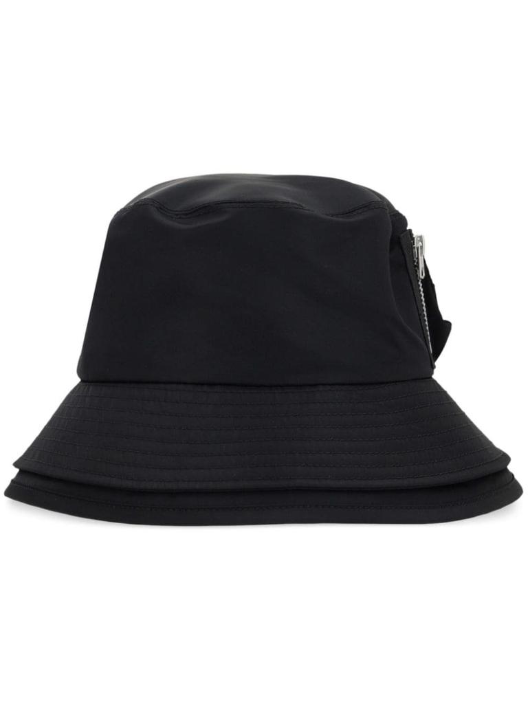 Sacai Black WTAPS Edition Cotton Back Satin Cap - Hats - BeyondStyle