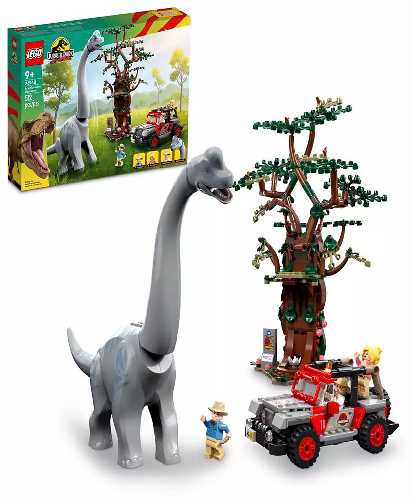 LEGO Jurassic World 76960 Brachiosaurus Discovery Toy Building Set with Dr. Alan Grant, Dr. Ellie Sattler, and John Hammond Minifigures