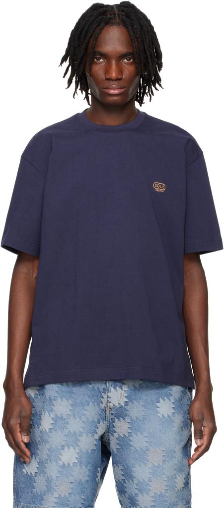 Solid Homme White Snow Mountain Back Logo T-shirt - T-Shirts