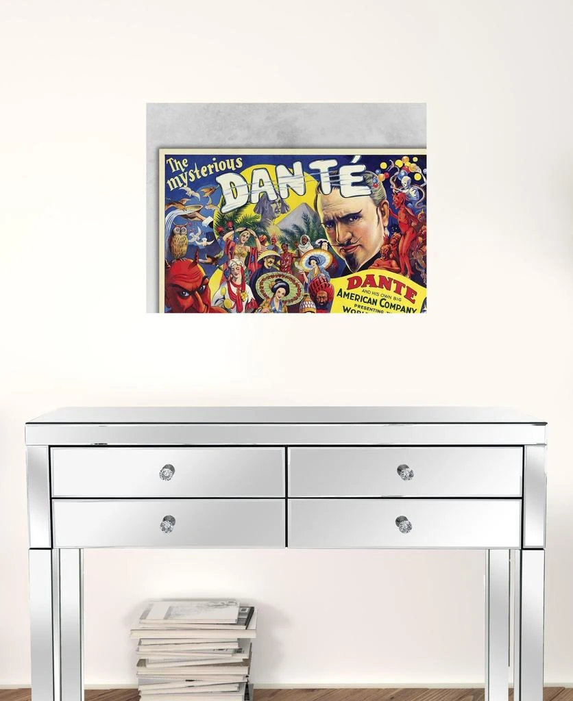 Hivvago The Mysterious Dante Vintage Magic Unframed Print Wall Art 2
