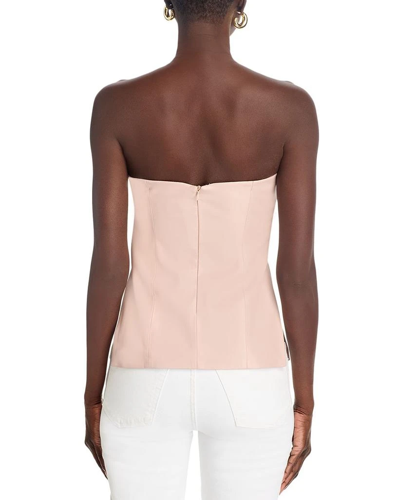 LaMarque Juni Faux Leather Strapless Bustier Top 3