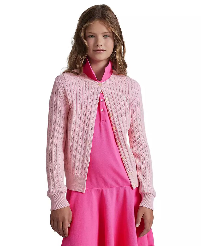 Ralph Lauren Big Girls Cable-Knit Cotton Cardigan