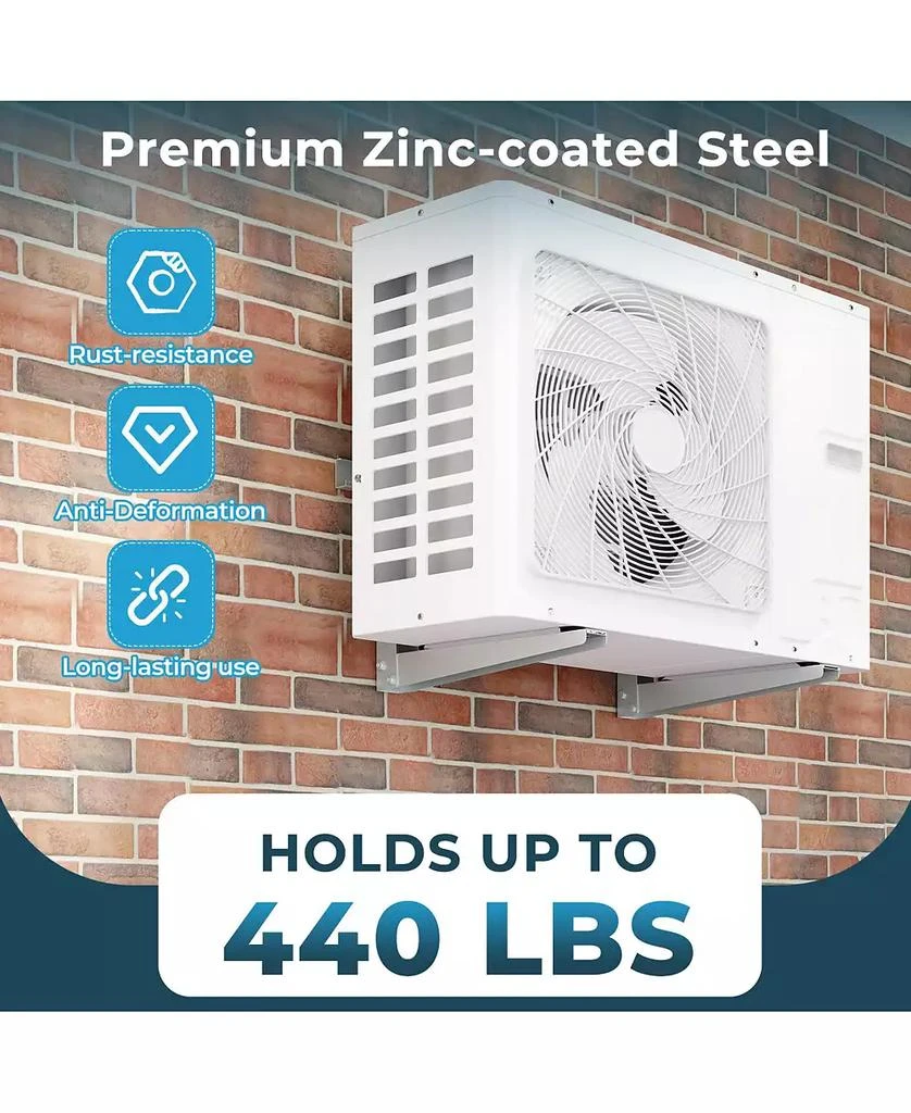 GOUUN Mini Split Wall Mounting Bracket for 6000-12000 BTU Universal Ductless AC 4