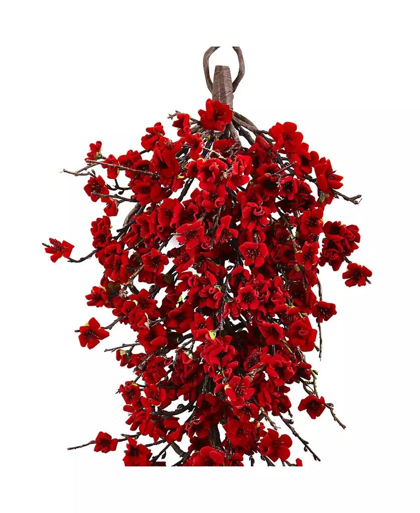 NEARLY NATURAL 28" Plum Blossom Teardrop 2