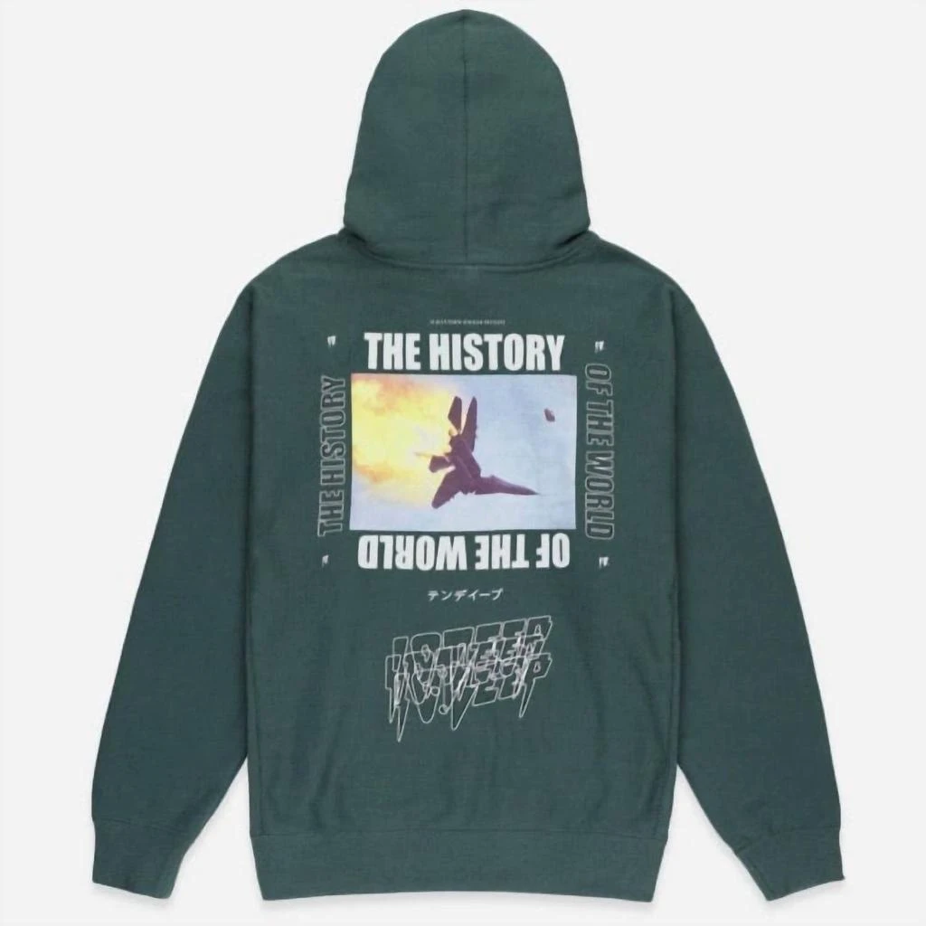 10.DEEP Mens' History Of The World Hoodie In Green 3