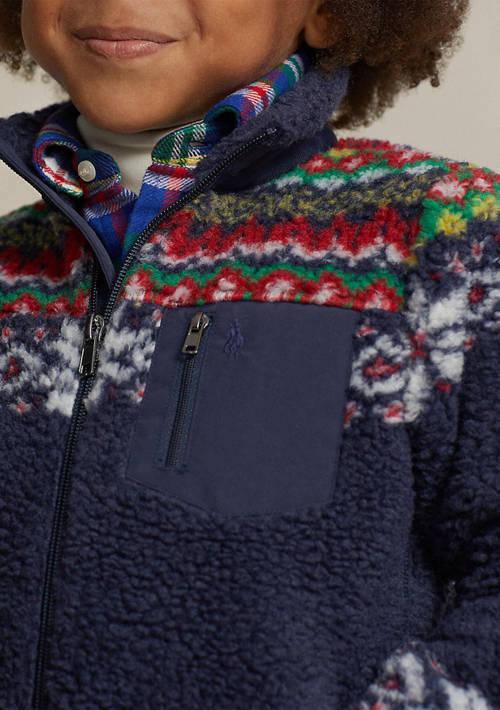 Ralph Lauren Childrenswear Lauren Childrenswear Boys 2 7 Fair Isle Teddy Fleece Jacket