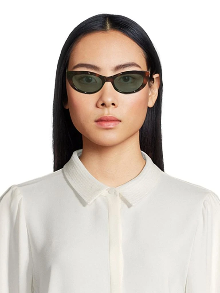 Yves Saint Laurent Monogram Hinge Acetate 54MM Cat-Eye  display picture 2