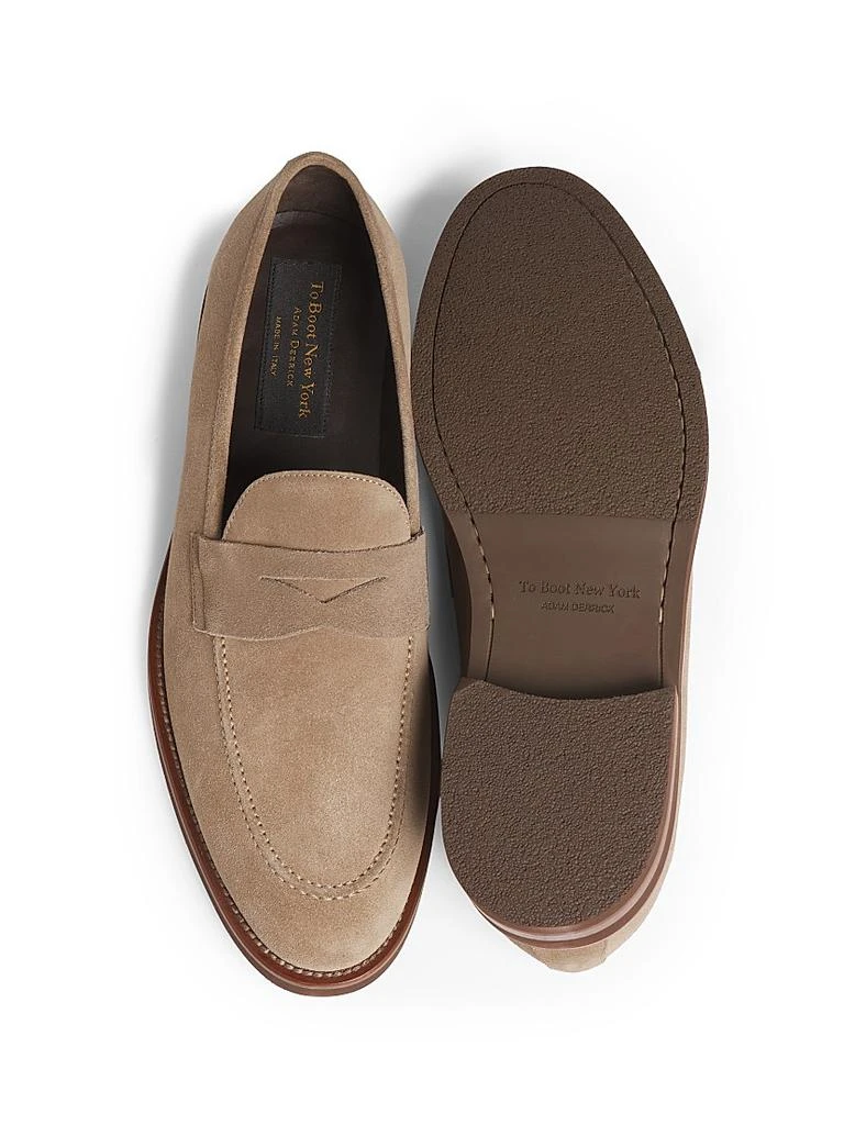 To Boot New York Brady Suede Penny Loafers 4