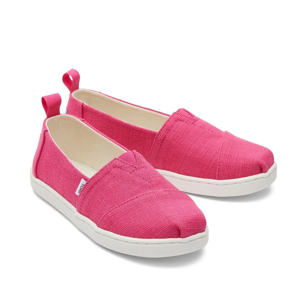 TOMS Shoes Youth Alpargata Pink Heritage Canvas Kids Shoe 2