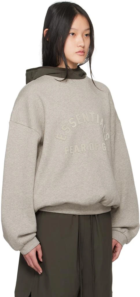 Fear of God ESSENTIALS Gray Bonded Hoodie 2