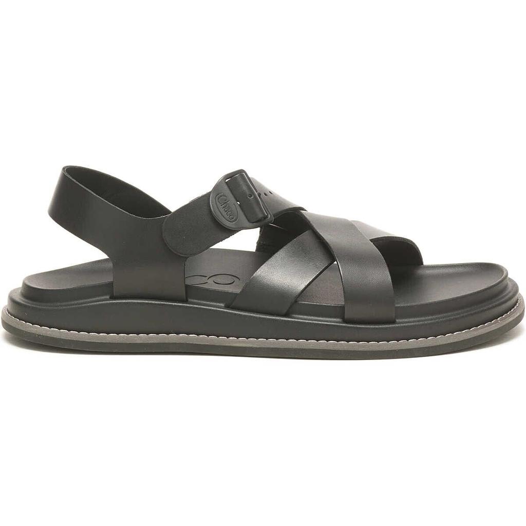 Chaco Townes JCH109472 Sandal Women's US 9 Black Leather Ankle Strap RHS3762