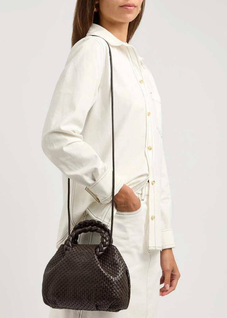 Hereu Bombon M woven leather cross-body bag 6