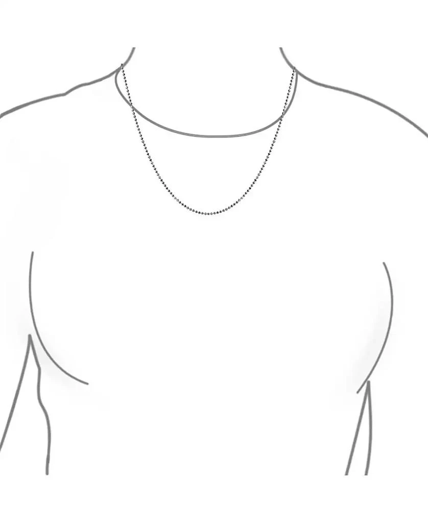 Bling Jewelry 150 Gauge .925 Sterling Silver Sparkle Ball Shot Bead Chain Necklace 16 18 20 24 Inch 3