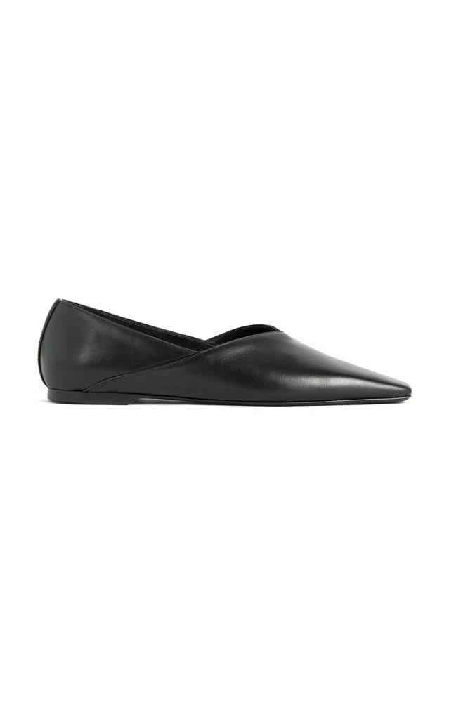Totême Toteme - The Everyday Leather Flats - Black - IT 40 - Moda Operandi 1