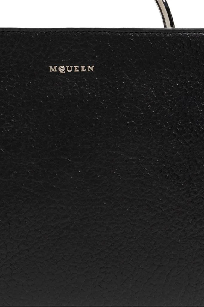 Alexander McQueen Alexander McQueen Cross-Bar Logo Lettering Clutch Bag 5