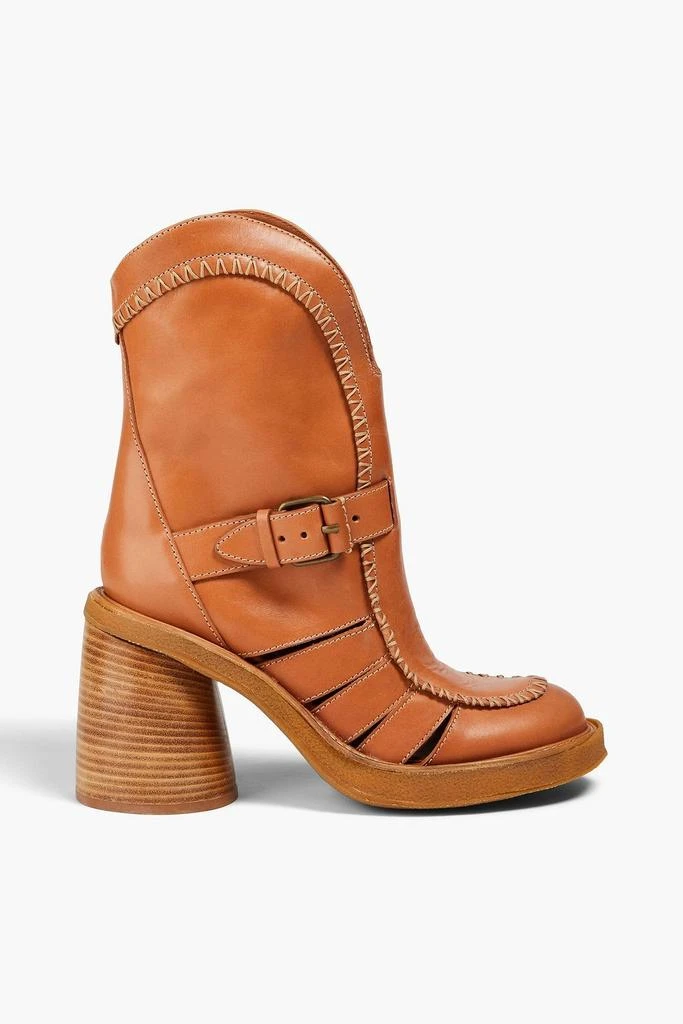 Zimmermann Whipstitched leather ankle boots 1