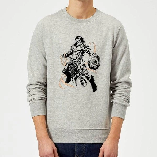 Original Hero Magic The Gathering Gideon Character Art Sweatshirt - Grey 1