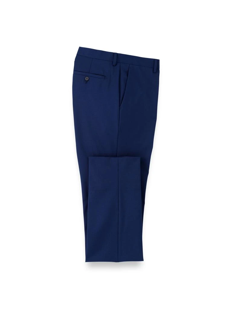Paul Fredrick Wool Stretch Bengaline Flat Front Suit Pants