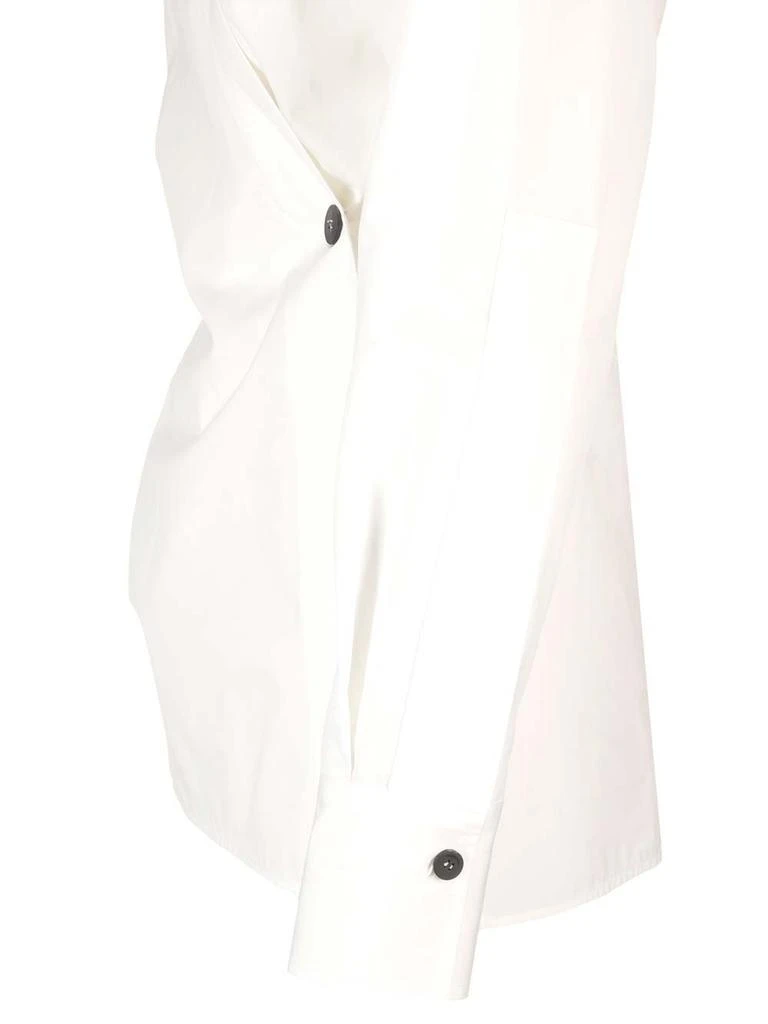Salvatore Ferragamo Ferragamo Wrap-Designed Long Sleeved Shirt 3