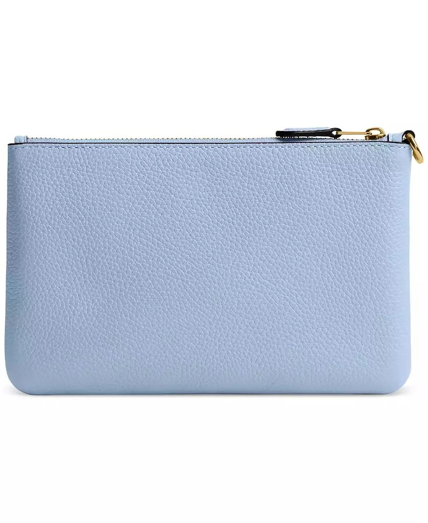 Coach Polished Pebble Leather Small Zip-Top Wristlet 2