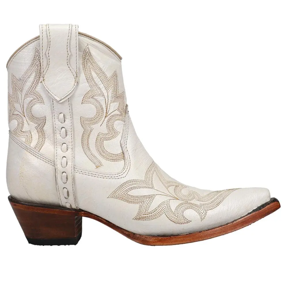 Corral Boots Embroidered Snip Toe Zippered Cowboy Boots