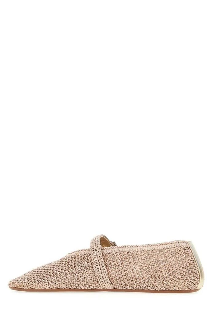 Alaïa Alaïa Buckled Knitted Ballet Flats 3