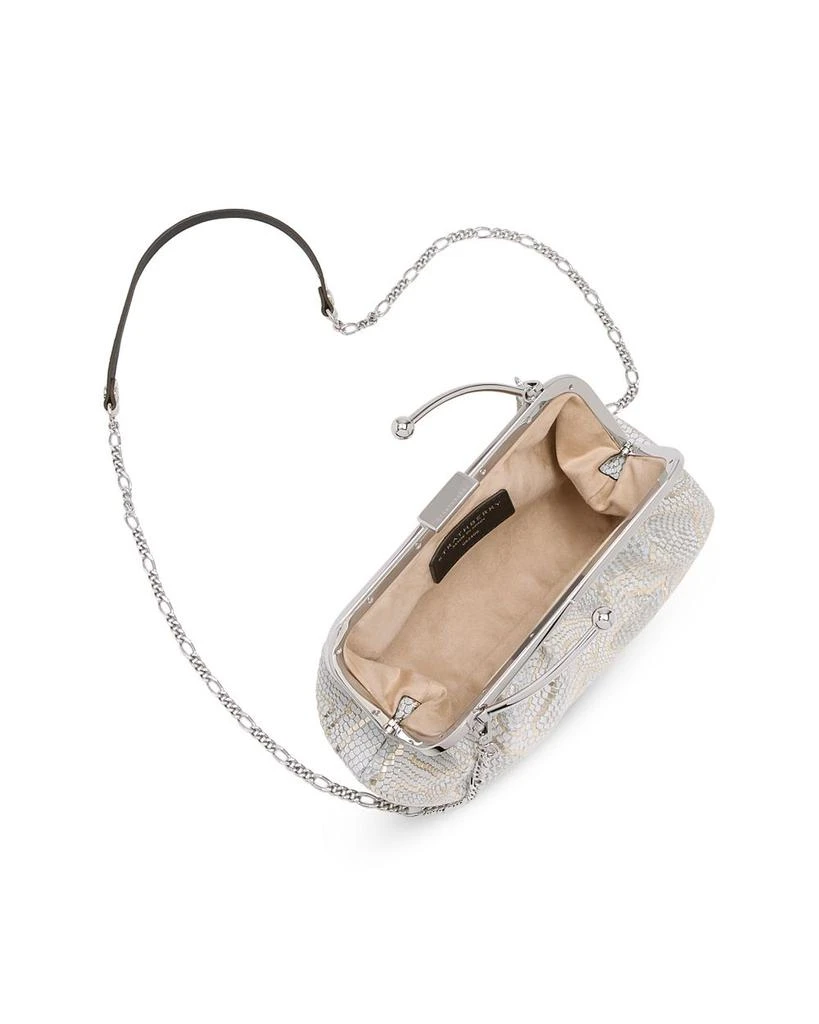 Strathberry Frame Snake Embossed Leather Clutch 3
