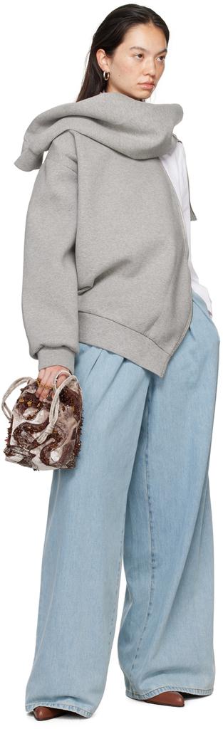 Dries Van Noten Gray Zipped Sweatshirt M - Hoodies - Free