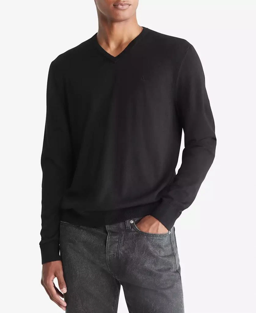 Calvin Klein Men's Regular-Fit V-Neck Sweater 1