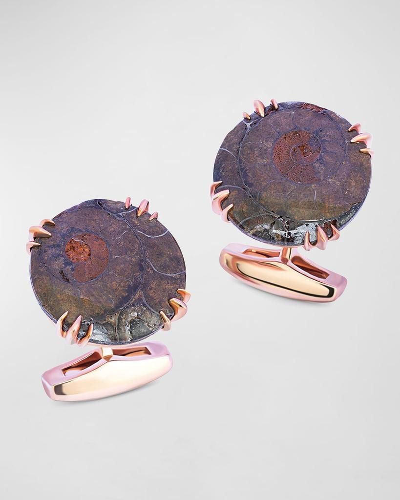 Tateossian Men's Ammonite Fossil Cufflinks