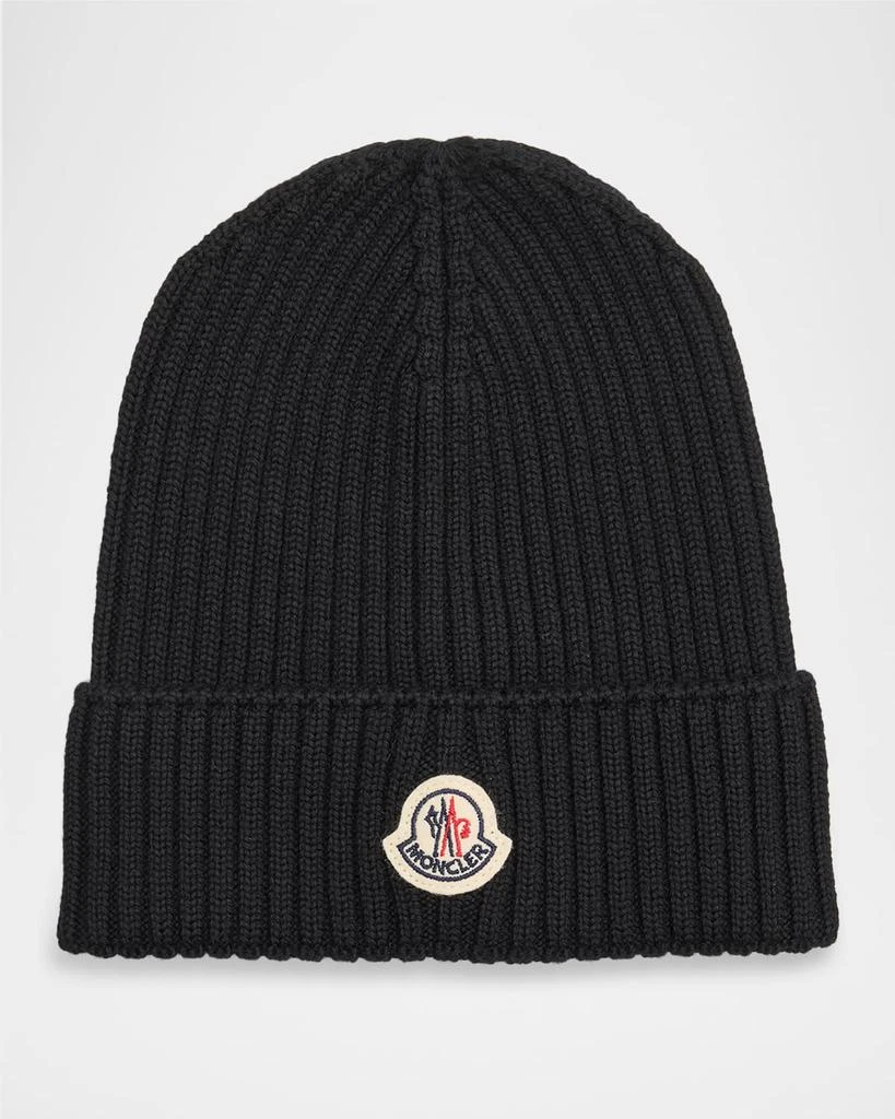 Moncler Boy
s Logo-Patch Wool Beanie