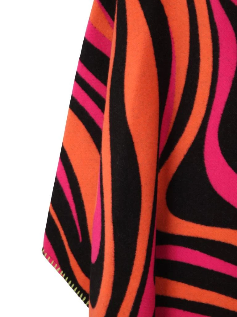 EMILIO PUCCI Emilio Pucci Junior Pattern Printed Boat-Neck Poncho 3