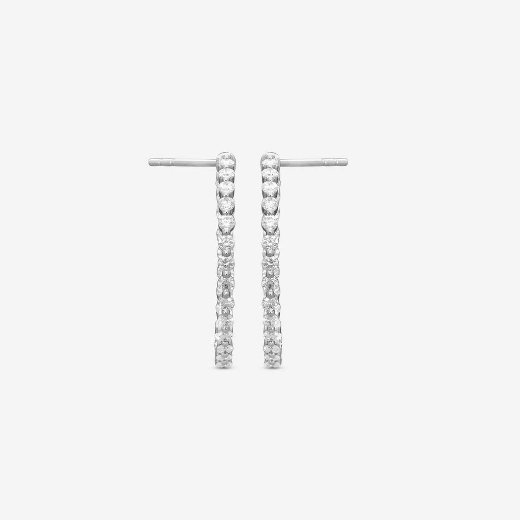 Mémoire Mémoire Aura 18K White Gold Diamond Hoop Earrings CHHO45424248W72000 4