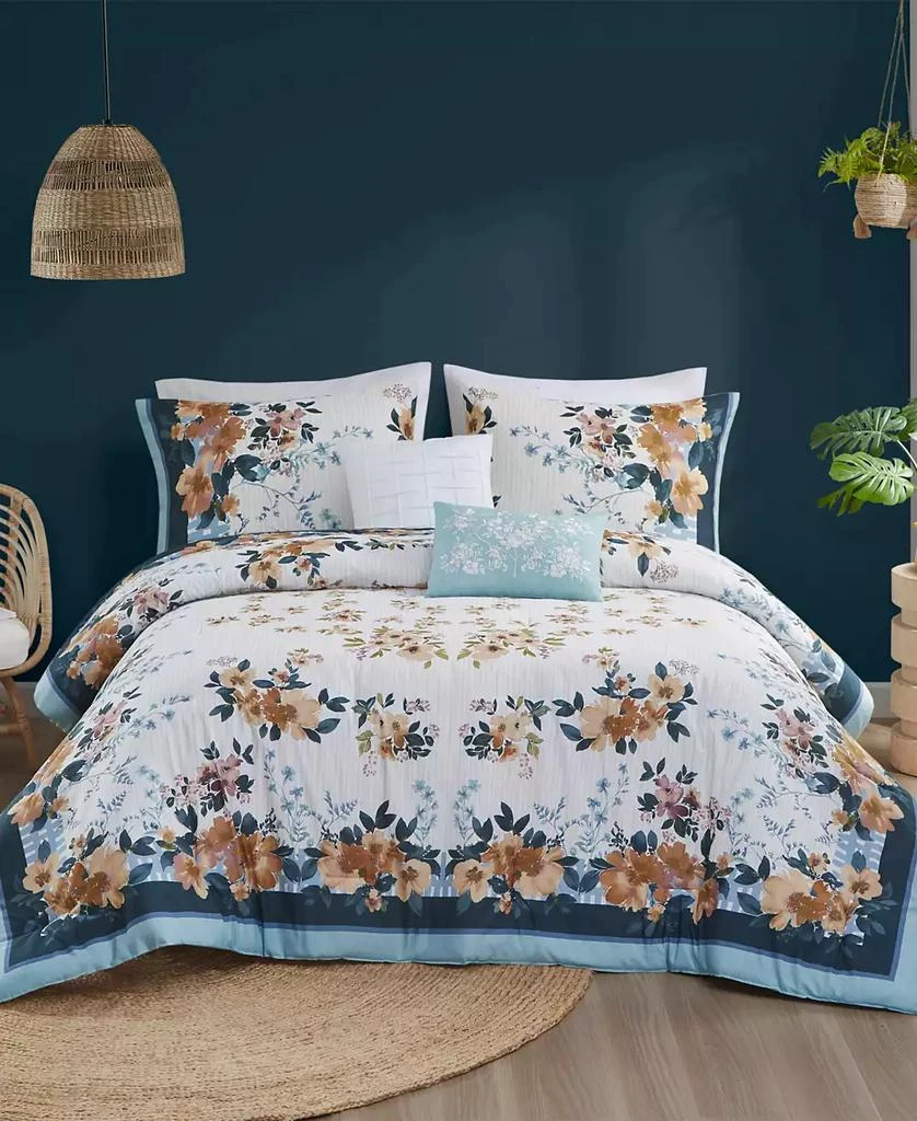 Madison Park Jules Cotton Floral 5-Pc. Comforter Set 1