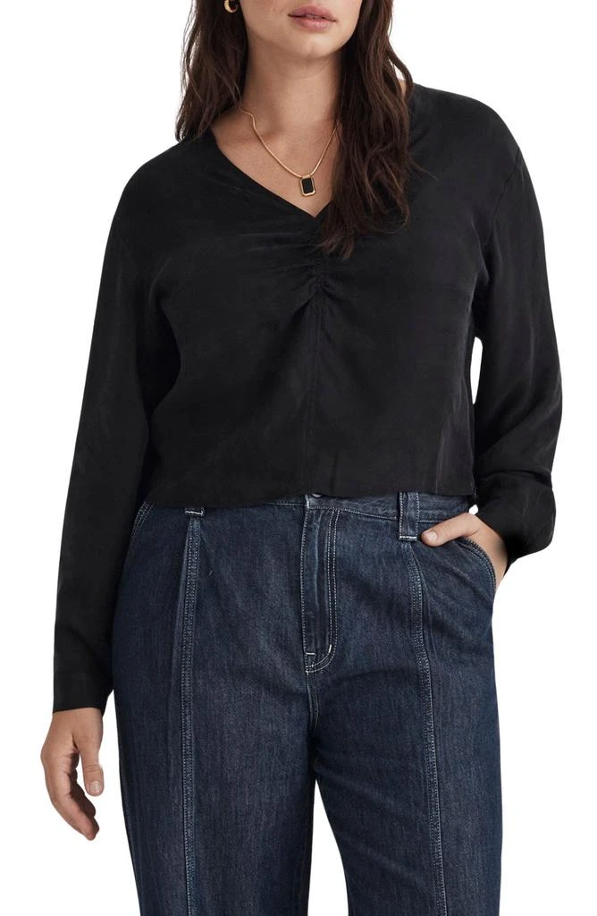 Madewell Brushed Ruched Top 3