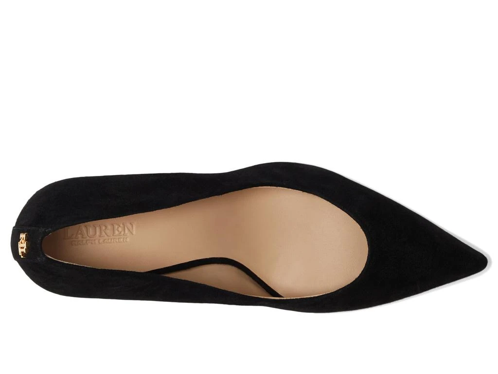 Ralph Lauren Lanette Suede Block-Heel Pumps 2