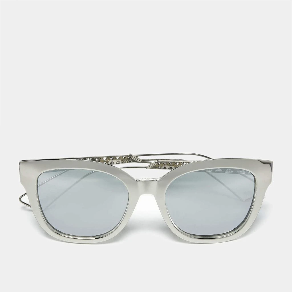 Dior Silver Mirrored Diorama1 Square Sunglasses – On Sale  display picture 1