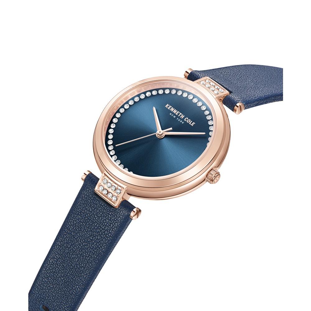Kenneth Cole New York Women's Quartz Classic Blue Genuine Leather Watch