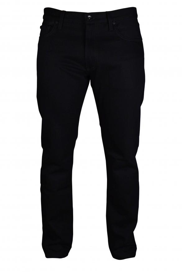 Off-White Men's luxury jeans off white black jeans with white diagonal stripes on the back