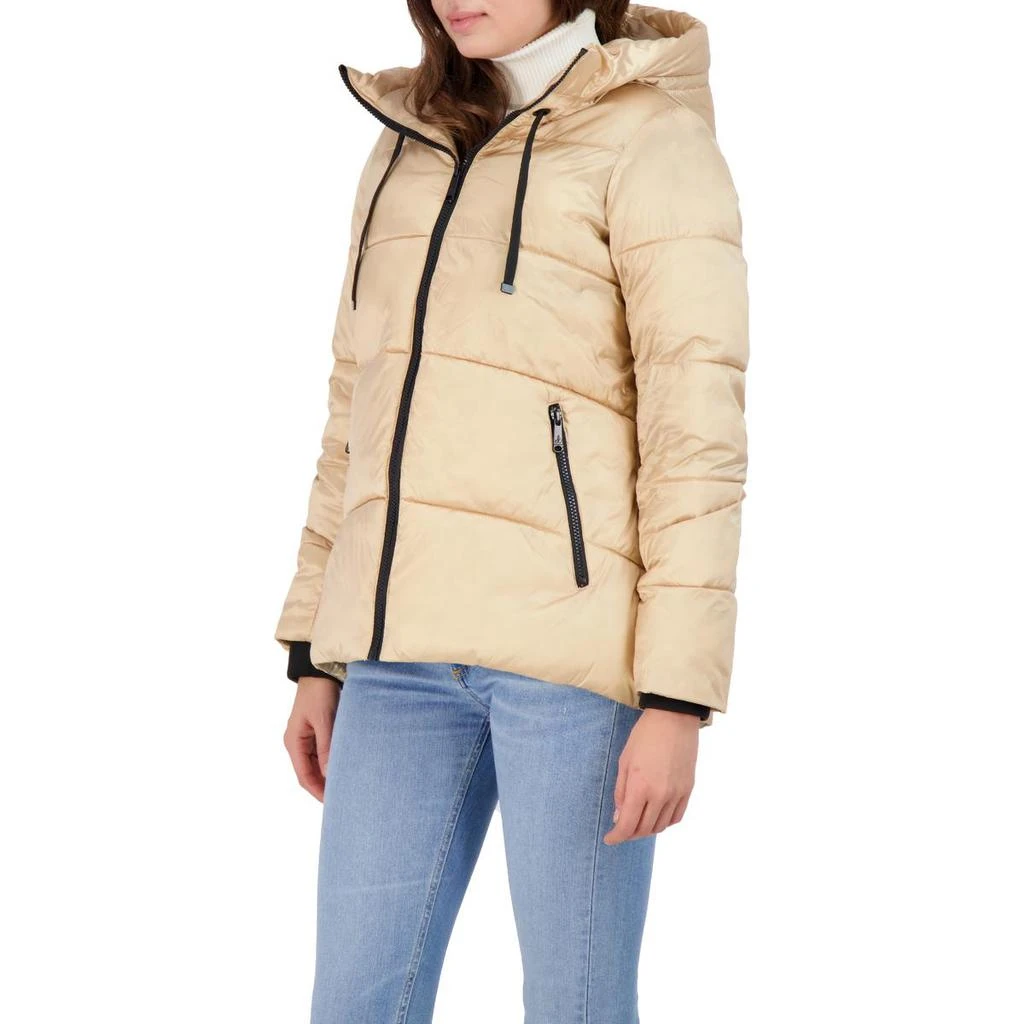 Sam Edelman Iridescent Womens Quilted Warm Puffer Jacket 3