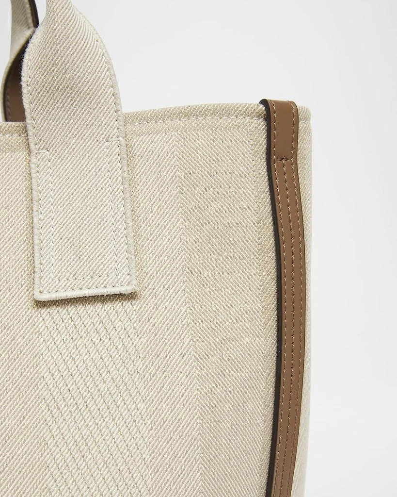 Chloé Large Carry Tote Bag in Jacquard Canvas 6