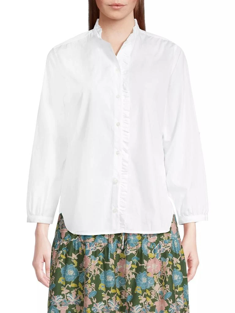 Birds of Paradis Henea Ruffled Cotton Shirt 3