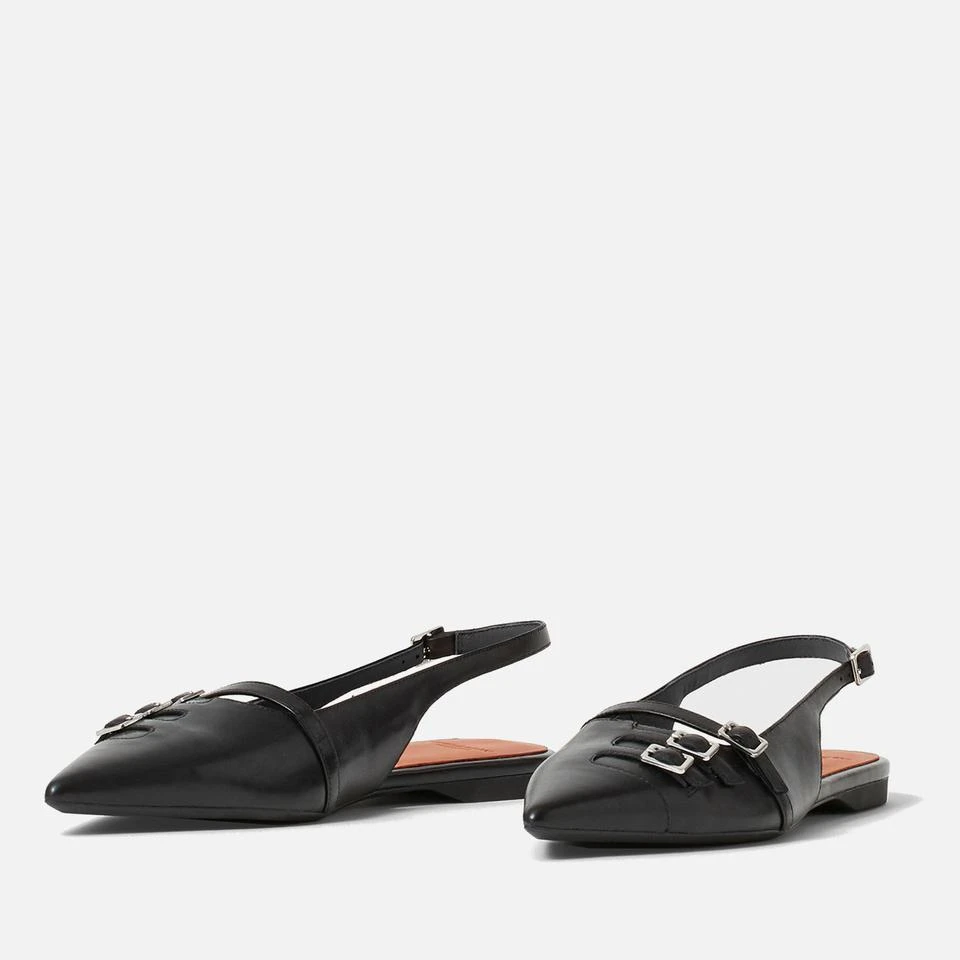 Vagabond VAGABOND WOMEN'S HERMINE BUCKLED LEATHER POINTED-TOE FLATS 2