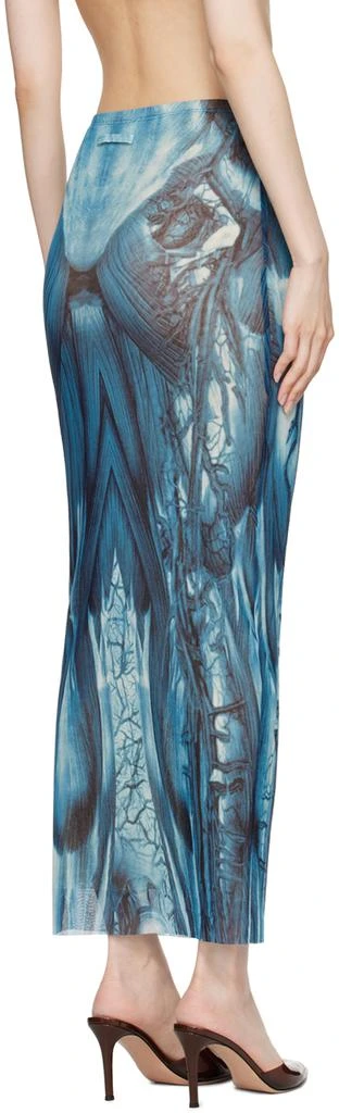 Jean Paul Gaultier Blue 'The Écorché' Maxi Skirt 3