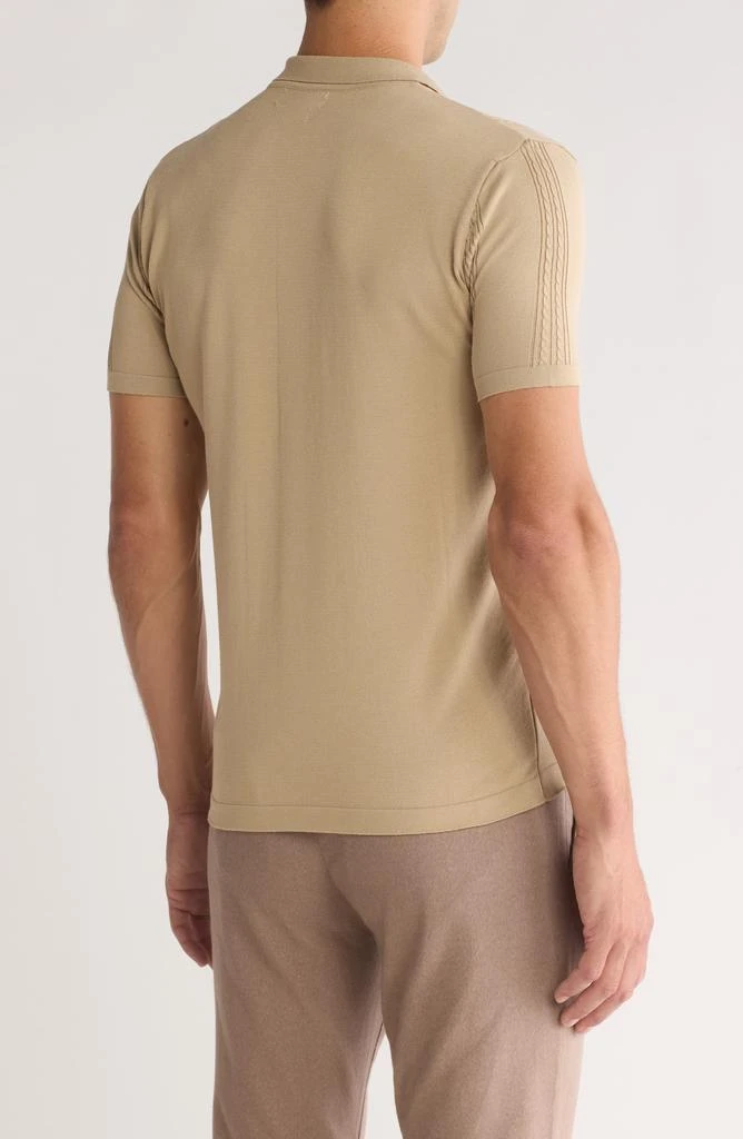 TR Premium Knit Short Sleeve Button-Up Shirt 2